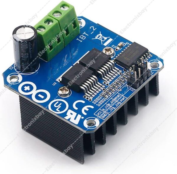 43A Motor Driver, BTS7960 Module, H-Bridge Motor Controller, Robotics Motor Driver, High-Current Motor Driver, PWM Motor Driver, Industrial Automation Module, DIY Motor Projects, RC Vehicle Motor Driver, Motor Driver with Protection, MOSFET Motor Driver,