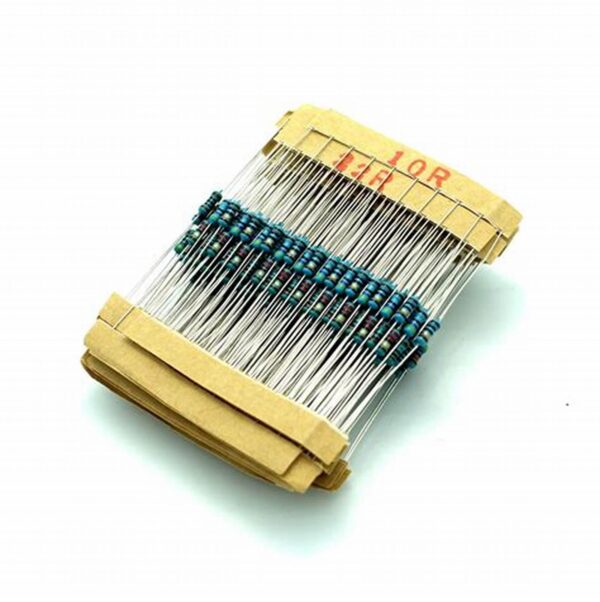 Resistors – Assorted Ohm Values, 1/4W Carbon Film, Pack of 5