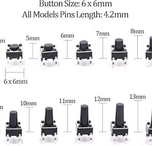 Tactile Push Button Switch 10 Values Set